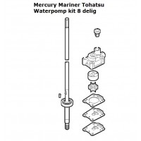 Complete waterpomp 4-5-6 pk 2 & 4 takt