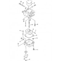 Yamaha-Mercury carburateur reparatie kit F9.9 F15
