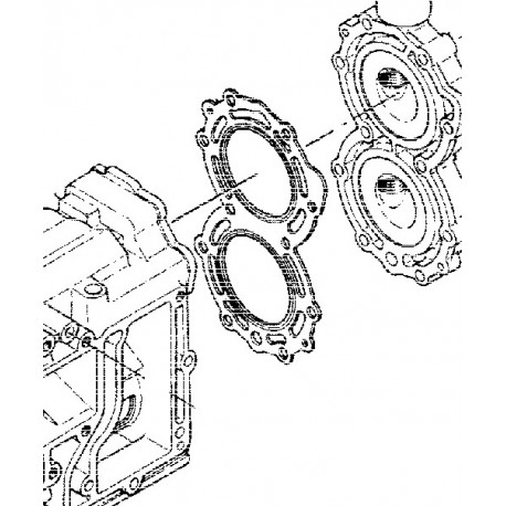 Yamaha 6A & 8A cilinder kop pakking