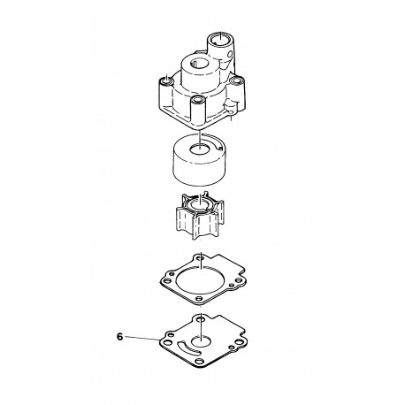 Outer plate waterpump 9.5A // 12A // 15A
