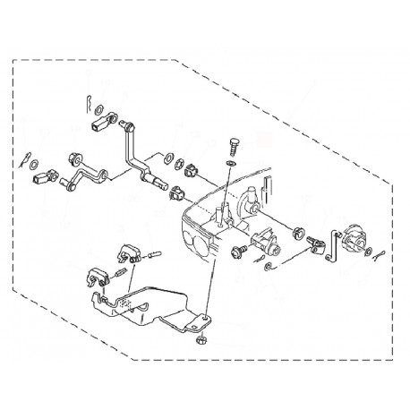 aanbouwkit Yamaha 9.9 & 15F  2 takt