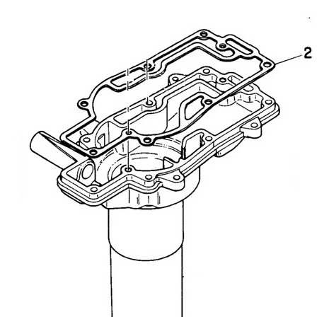Gasket Upper Casing P165 6A & 8A tot 1974