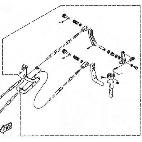 Aanbouwkit Yamaha 6C & 8C