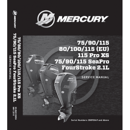 Mercury Fourstroke 75-115pk  2.1 liter +Seapro