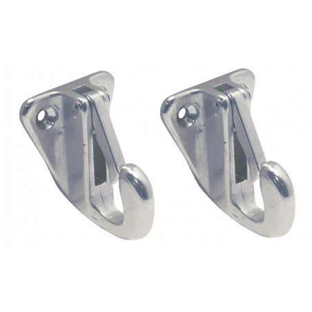 2 x Fenderhaak RVS316