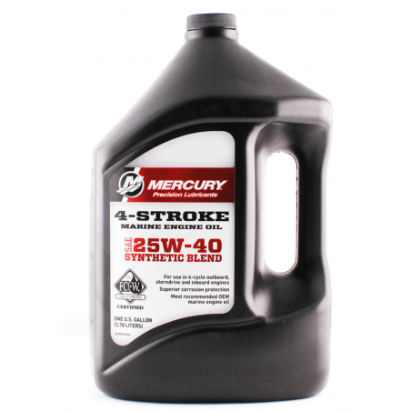Mercury 4 takt Outboard/inboard olie 25W40  4 ltr.