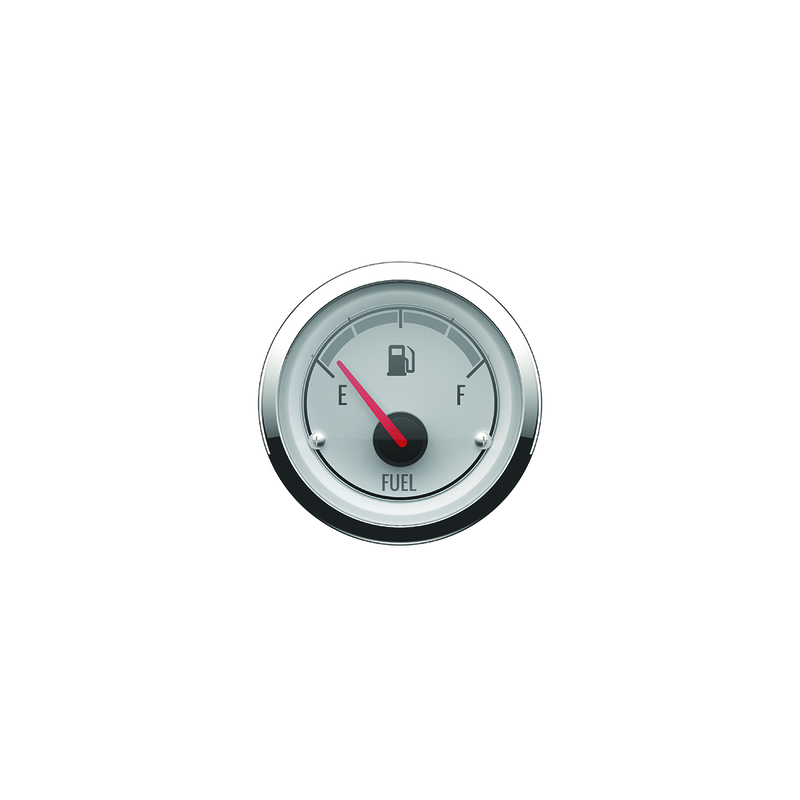 Brandstof meter analoog classic serie wit chrome