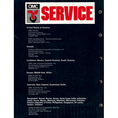 OMC Cobra Sterndrive Service manual