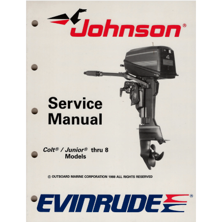 Johnson // Evinrude Service Manual  2 thru 8HP 1988