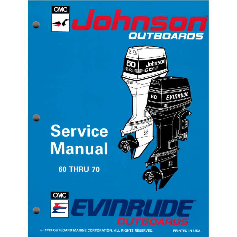 Johnson & Evinrude Service manual 1993 60-70HP Johnson & Evinrude Service manual 1993 60-70HP