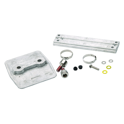 Mercury aluminium anode kit type 8M0205953 inclusief montagemateriaal voor V6 en V8 CMS buitenboordmotoren