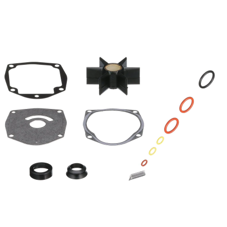 Mercury Mariner waterpomp reparatiekit met onderdeelnummer 47-8M0100527 inclusief impeller RVS bodemplaat en pakkingen