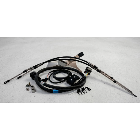 Yamaha 6X4-42102-92-00 gas en schakelkabel set voor Big Tiller inclusief kabelboom en montagematerialen