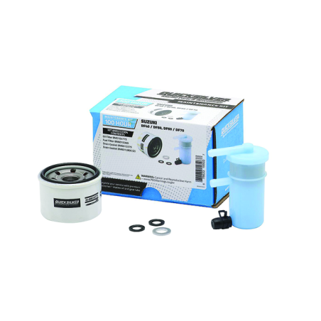 Complete Quicksilver 100 uur onderhoudskit met oliefilter brandstoffilter en afdichtingsringen voor Suzuki buitenboordmotoren