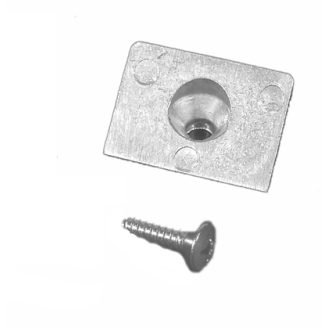 Vierkante originele Mercury aluminium anode set 42121Q02 voor buitenboordmotoren