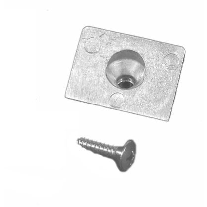 Vierkante originele Mercury aluminium anode set 42121Q02 voor buitenboordmotoren