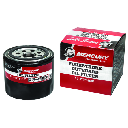 Origineel Mercury en Mariner oliefilter 35-877761K01 voor EFI buitenboordmotoren