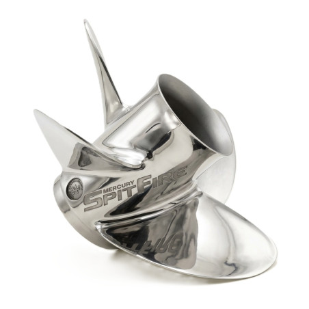 Mercury SpitFire X7 4-blads RVS schroef , zij aanzicht