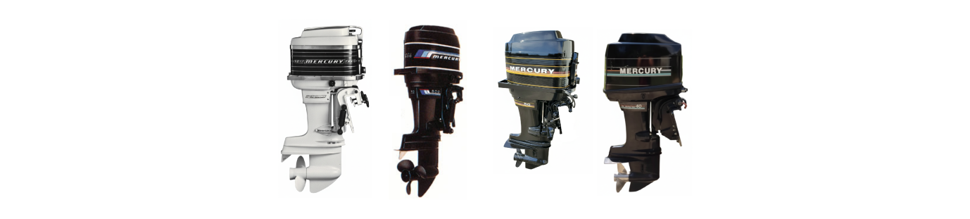 Onderdelen voor de Mercury & Mariner 40 45 en 50pk 4 cilinder 2 takt buitenboordmotoren